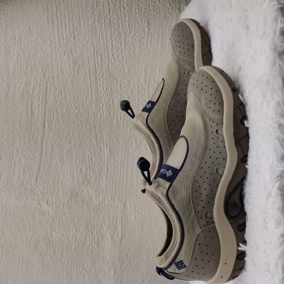 Columbia Watusi Grey Fabric Toggle Upper Round Toe Slip On Water Training Shoe - Picture 4 of 16